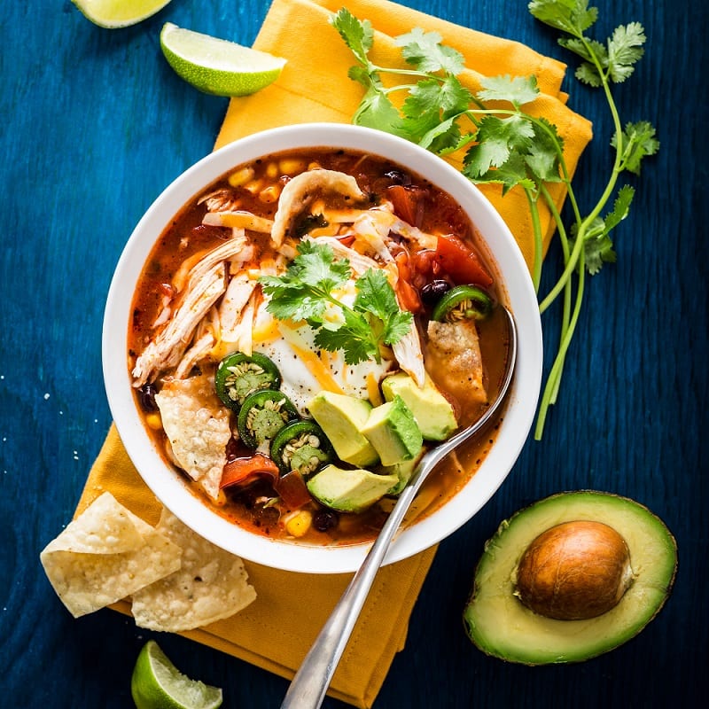 Chicken Tortilla Soup with Duso’s Traditional Tomato Sauce