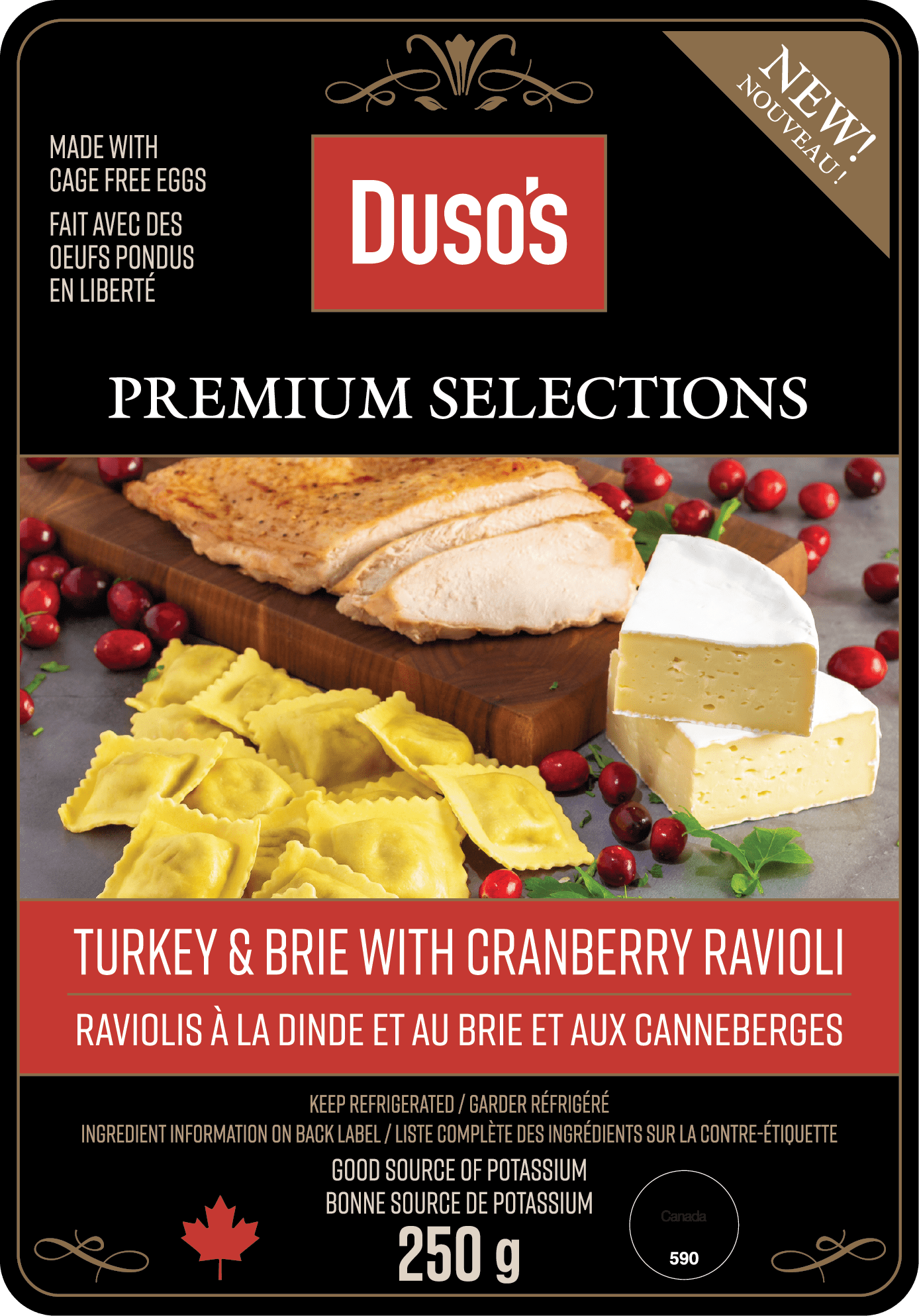 DUSO'S Turkey and Brie with Cranberry-250g